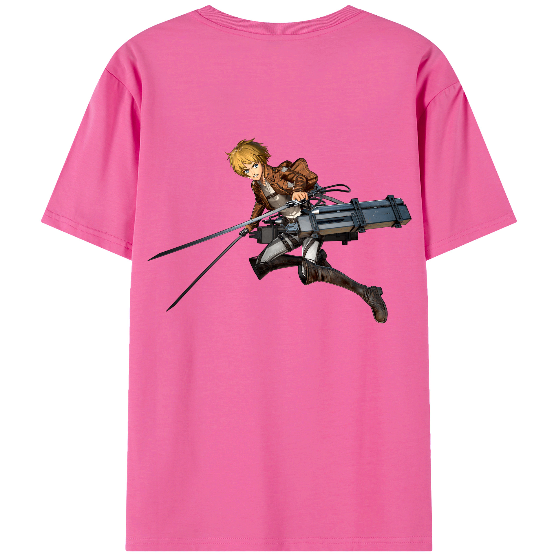 （画像用） 進撃の巨人 アルミン·アルレルト Attack on Titan Armin Arlert レディース半袖Tシャツ(バックプリント)